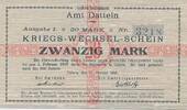 Deutschland Deutsches Reich 20 Mark Notgeld Dateln , Westfalen -