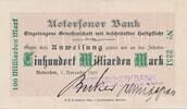 Deutschland Deutsches Reich 100 Milliarden Mark Notgeld, SCHLESWIG-HOLSTEIN, Uetersen, Uetersener Bank -