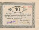 Deutschland Deutsches Reich 10 Mark Notgeldschein Notgeld HERSFELD (Hessen-Nassau) -