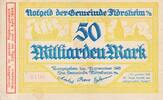 Deutschland Deutsches Reich 50 Milliarden Mark Notgeldschein Notgeld Gemeinde Flörsheim am Main, Hessen-Nassau -