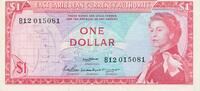 Ostkaribische Staaten / Eastern Caribbean States 1 Dollar Geldschein Banknote -