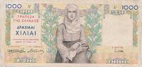 Griechenland 1000 Drachmei Drachmen Geldschein Banknote -