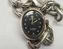 Mechanische Armbanduhr vintage   835er Silberuhr Uhr rotic 2000 Damenarmbanduhr Armreif  Handaufzug Silber getragen, mit starken Gebrauchsspuren....