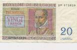 Belgien / Belgium 20 Frank Geldschein Banknote -