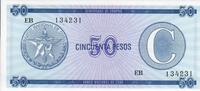 Kuba 50 Pesos C Banknote Geldscheine -