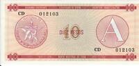 Kuba 10 Pesos A Banknote Geldscheine -