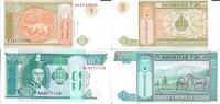 Mongolei 1 und 10 Tugrik Banknote Geldscheine 1 10 Tugrik (unc) 2 Scheine -