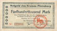 Deutsches Reich Deutschland 500 Tausend Mark Notgeldschein Notgeld Pinneberg (Schleswig-Holstein) -