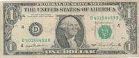 USA - Vereinigte Staaten v. Amerika $ 1 Dollar Banknote, George Washington -