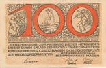 Deutsches Reich Deutschland 100 Mark Notgeldschein Notgeld Stadt Hagen Westfalen -
