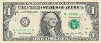 USA - Vereinigte Staaten v. Amerika $ 1 Dollar George Washington -