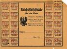 Deutsches Reich Deutschland Reichsflieschkarte -
