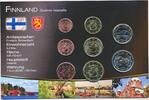 Finnland Finland 1, 2, 5, 10. 20, 50 cent, 1 und 2 Euro KMS, Kursmünzensatz, 8x Münzen -