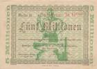 Deutschland Drittes Reich, Deutsches Reich 5 Millionen Mark HATTINGEN, Henschel und Sohn G.m.b.H., Abt. Henrichshütte; westfalen Notgeld -