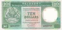 Hongkong 10 Dollar Banknote -