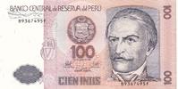 Peru Cien Intis Banknote -