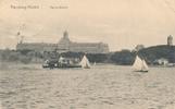 Flensburg-Mürwik AK Marine-Schule postalisch gelaufen,Feldpost, schöner Stempel -