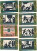 Geldern 75 Pfennig 8 Notgeldscheine der Stadt -