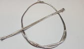 2 teilig Silberset Silbercollier Silberarmband 835er Silber Set -