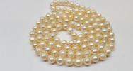 Akoya Perlencollier Perlenkette Perle Kette endlos L: 84 cm -