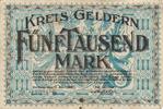 Geldern 5 Tausend Mark Notgeld der Stadt -