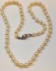 Akoya Perlenkette Perlencollier Perle 925 er Silber Verschluß L: 50 cm -