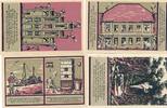 Schwaan Notgeld der Stadt 25 Pf - 1 Mark 4 Scheine -