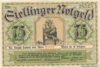 Stellingen 75 Pfennig Notgeld der Gemeinde -