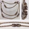 Lange Kette/Collier 835er Silber Silbercollier Silberkette Silberschmuck 93 cm -
