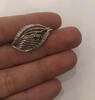 Sterling Brosche 925er Silber Silberschmuck Silberbrosche mit blauen Steinen -