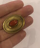Antike Brosche Antikschmuck A.D American Double vergoldet -