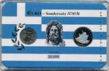 Griechenland 2 Euro Sondermünze und Medaille im privaten Blister, Bankfrisch -