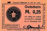 Deutsches Reich Deutschland 0,25 M. Gutschein A. Conrad Stassfurt vor Magedeburg -