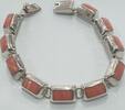 Silberschmuck 925er Silber Armband Silberarmband Rhodochrosit -