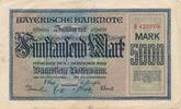 Deutsches Reich Deutschland 5000 Mark Bayerische Notenbank 1875-1925, Länderbanknote -