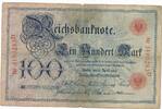 Deutsches Reich Deutschland 100 Mark, Reichsbanknote Kaiserreich -
