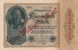 Deutsches Reich Deutschland 1 Milliarde Mark, Reichsbanknote KN 6stellig, FZ: E -