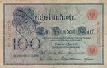 Deutsches Reich Deutschland 100 Mark, Reichsbanknote -