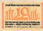 Deutsches Reich Deutschland 10 Milliarden Mark Notgeld Stadt Münster , Westfalen -
