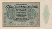 Deutsches Reich Deutschland 500000 Mark, Reichsbanknote KN 8stellig, je zweimal auf der Vs.und Rs. FZ: E -