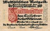 Deutsches Reich Deutschland 5 Millionen Mark Westfälisches Notgeld, Provinz Westfalen -