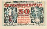 Christiansfeld 50 Pfennig Gutschein der Gemeinde -