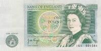 Großbritannien 1 Pound Bank of England, Sign. J.B. Page -