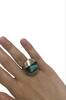 Finnland Finland Silberschmuck vintage Türkis Designer 925er Silber Ring, Sirokoru, MJN X7, Türkisring -