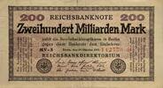 Deutscland, Deutsches Reich 200 Milliarden Mark Reichsbanknote, Berlin -
