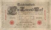 Deutsches Reich Deutschland 1000 Mark Reichsbanknote Serie: A, Udr. Bst. B -