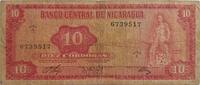 Nicaragua 10 Cordobas Banknote -