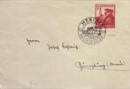 Deutschland, Drittes Reich Briefumschlag mit Briefmarke Stempel München, 50.Geburtstag des Führers, Haupstadt der Bewegung -