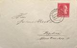Deutschland, Drittes Reich Briefumschlag mit Briefmarke Stempel Trünzig -