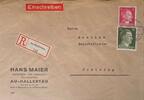 Deutschland, Drittes Reich Briefumschlag mit Briefmarke Stempel: undeutlich, An Hallertau -